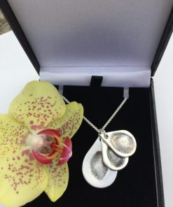 3 Stacked Drop Fingerprint Necklace