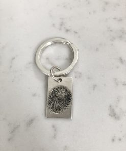 Rectangular Fingerprint Keyring