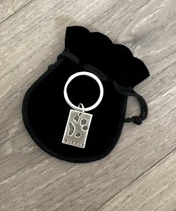 Pawprint Rectangular Keyring