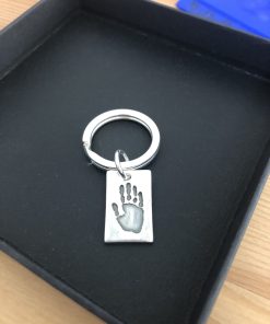 Rectangular Handprint Pendant